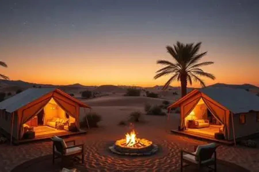 Camping Under the Stars in the Desert