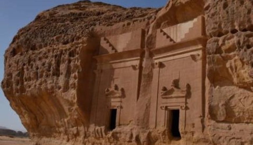 Hegra archaeological site in AlUla, Saudi Arabia